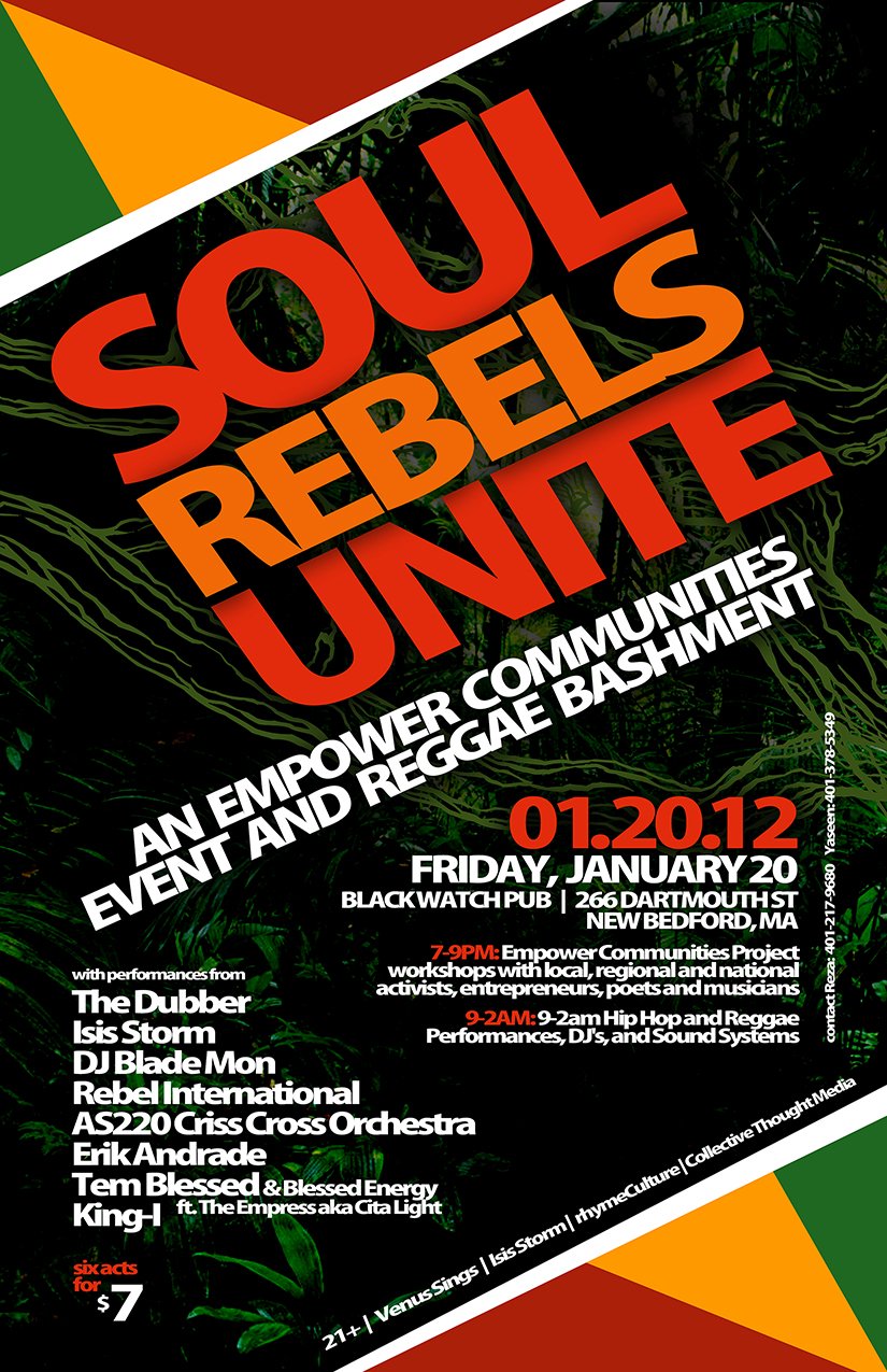 11″ x 17″ Event Flyer – Soul Rebels Unite