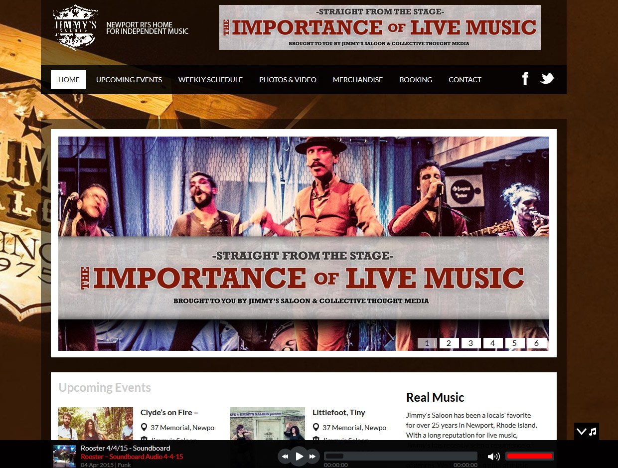 Jimmy’s Saloon | WordPress Website
