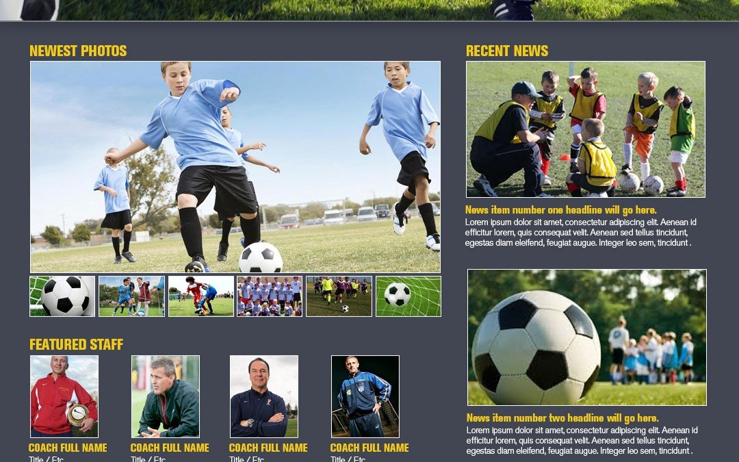 WordPress Sports Club Theme